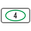 Дорожный знак 8.25 «Экологический класс транспортного средства» (металл 0,8 мм, II типоразмер: 350х700 мм, С/О пленка: тип В алмазная)